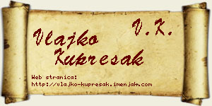 Vlajko Kuprešak vizit kartica